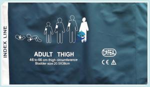 Quality Adult Thigh Non Invasive Blood Pressure Cuff 42 - 54cm Size 20cm Tube Length wholesale