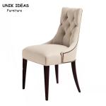 Velvet Leather Chesterfield Dining Chairs Grey Brown Cream Green Grey Beige