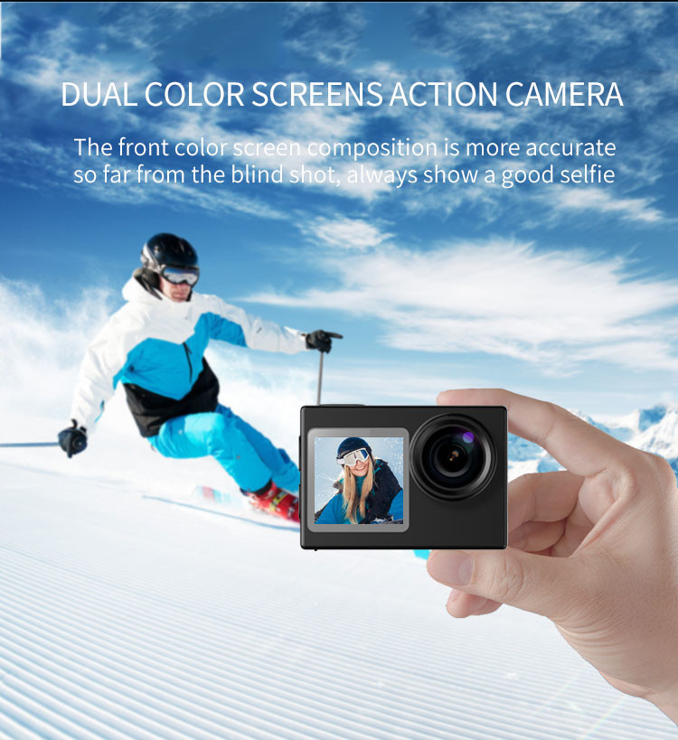 170 Degree Hiking 4K Ultra HD Action Camera Ip68 Helmet Wifi