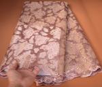 Exquisite plain color sequin lace fabric organza lace fabric design for african