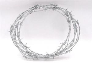 Quality Galvanised Steel Barbed Wire For Grass Boundary / Railway wholesale