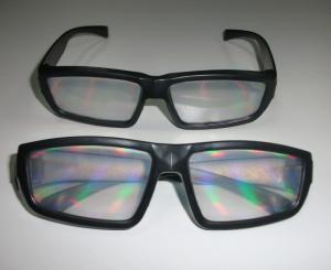 Quality Promotional powerful rainbow 3d fireworks glasses , reusable 3d glasses wholesale