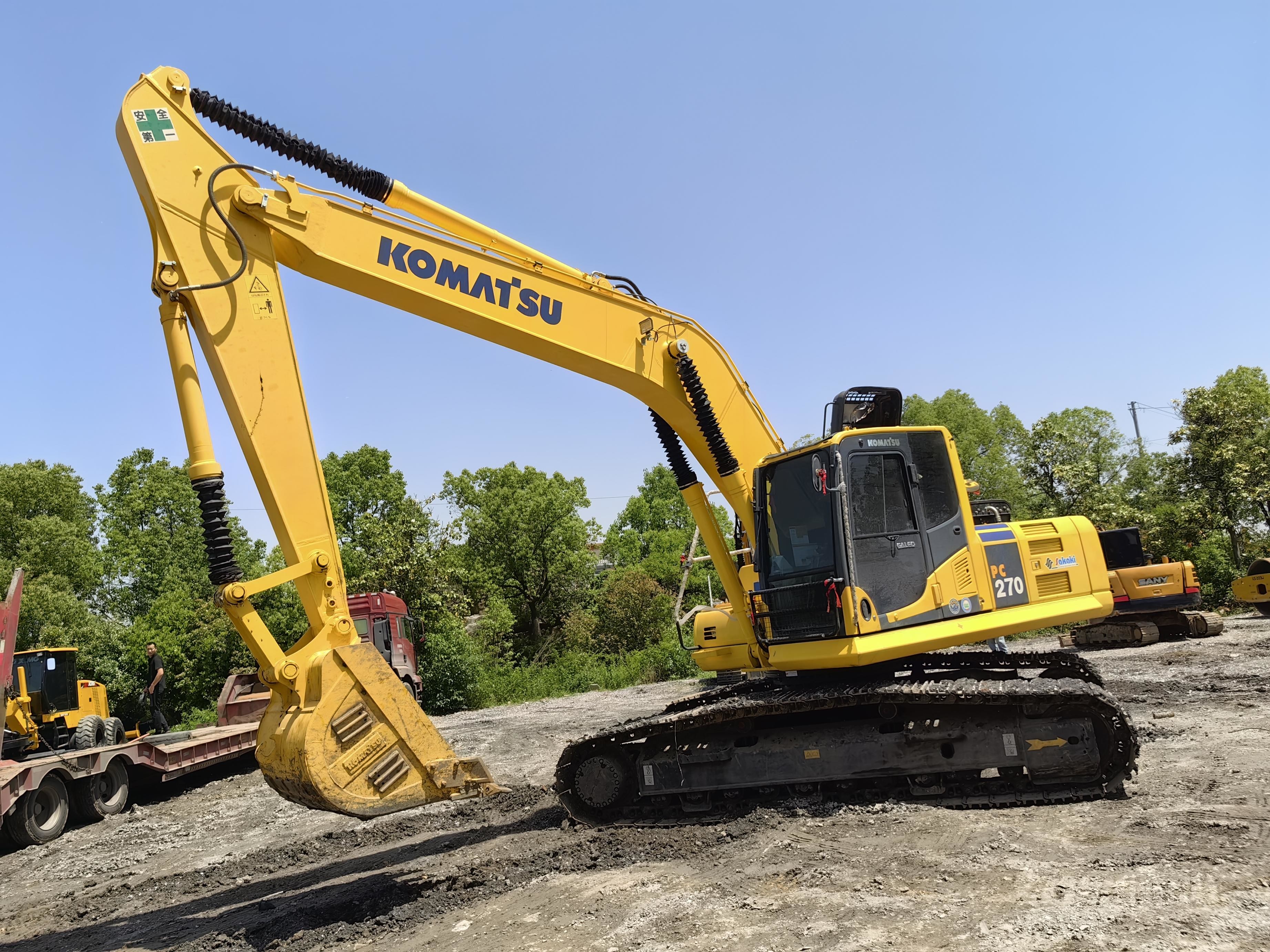 27ton Used Komatsu Excavators Pc270 1.26m3 Bucket Different Types Of Digging Machines