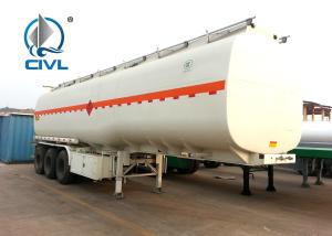 Quality 50CBM Oil Tanker Semi Trailer Trucks With Three Axles 5250+1360+1360 Mm Wheel Base wholesale