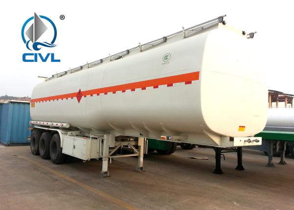 50CBM Oil Tanker Semi Trailer Trucks With Three Axles 5250+1360+1360 Mm Wheel