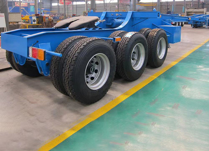 Double Container Transport Interlink Flatbed Trailer Sale in Mongolia