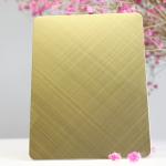 Ten Cross Brushed Stainless Steel Plates Corrosion Resistant Materials
