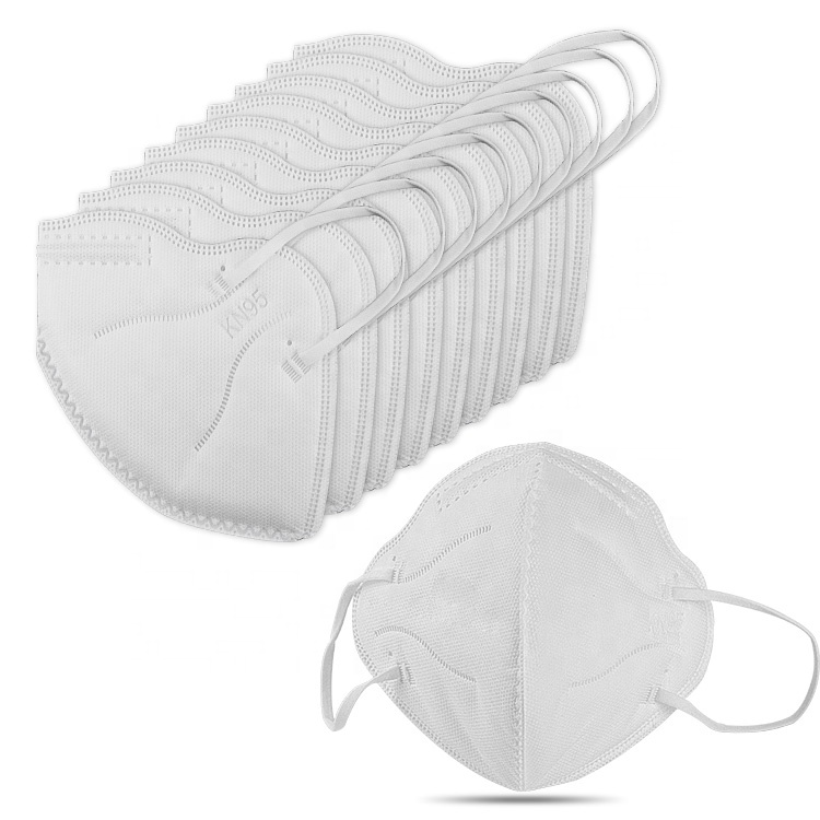 Protective Respiratory Kn95 Face Mask Disposable With 4 Layers White Color