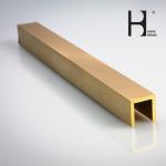 Shining L2800mm Rust Resistant Brass U Profile For Decoration