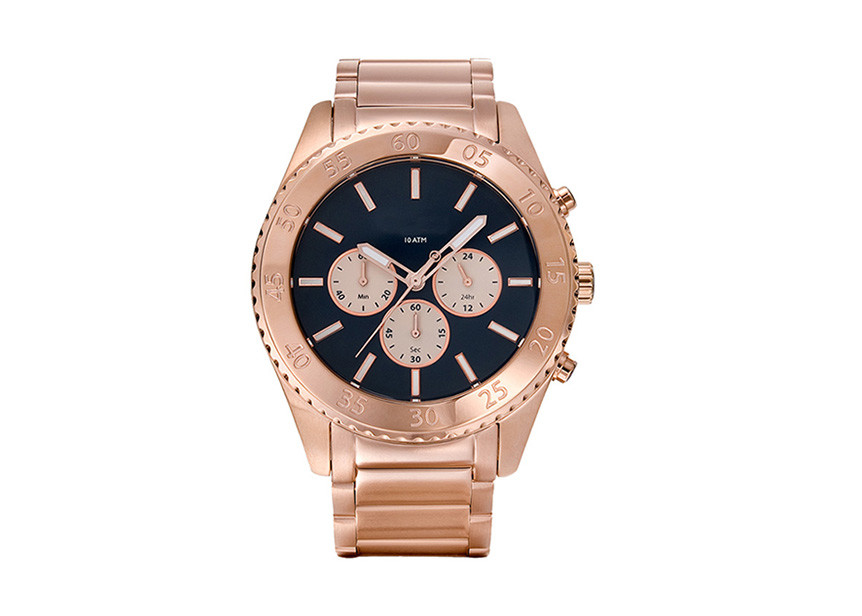 Mens Stainless Steel Waterproof Watch Quartz Movt With Small Seconds