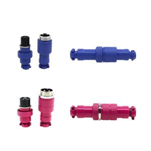 China 4 pins 5 pins Coloured Circular Aviation Docking Connector Male Female Socket Plug GX12 GX16 on sale