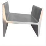 ASTM 6063 Small Aluminium I Beams 20mm Powder Coating For Aluminium Profile