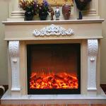 32 Inch 800mm European Elegant Flat Panel Electric Fireplace Home TV Stand