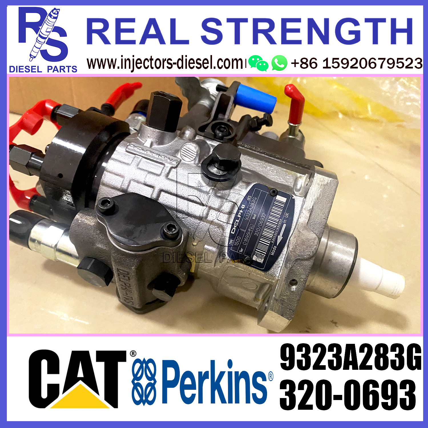 Delphi 4-cylinder Original Fuel Injection Pump 9323A280G 9323A283G 320/06932 320/06741 320/06605 For JCB 3CX engine
