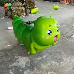 Amusement Park Caterpillar Scooter Playground Equipment Realistic Cartoon Ride