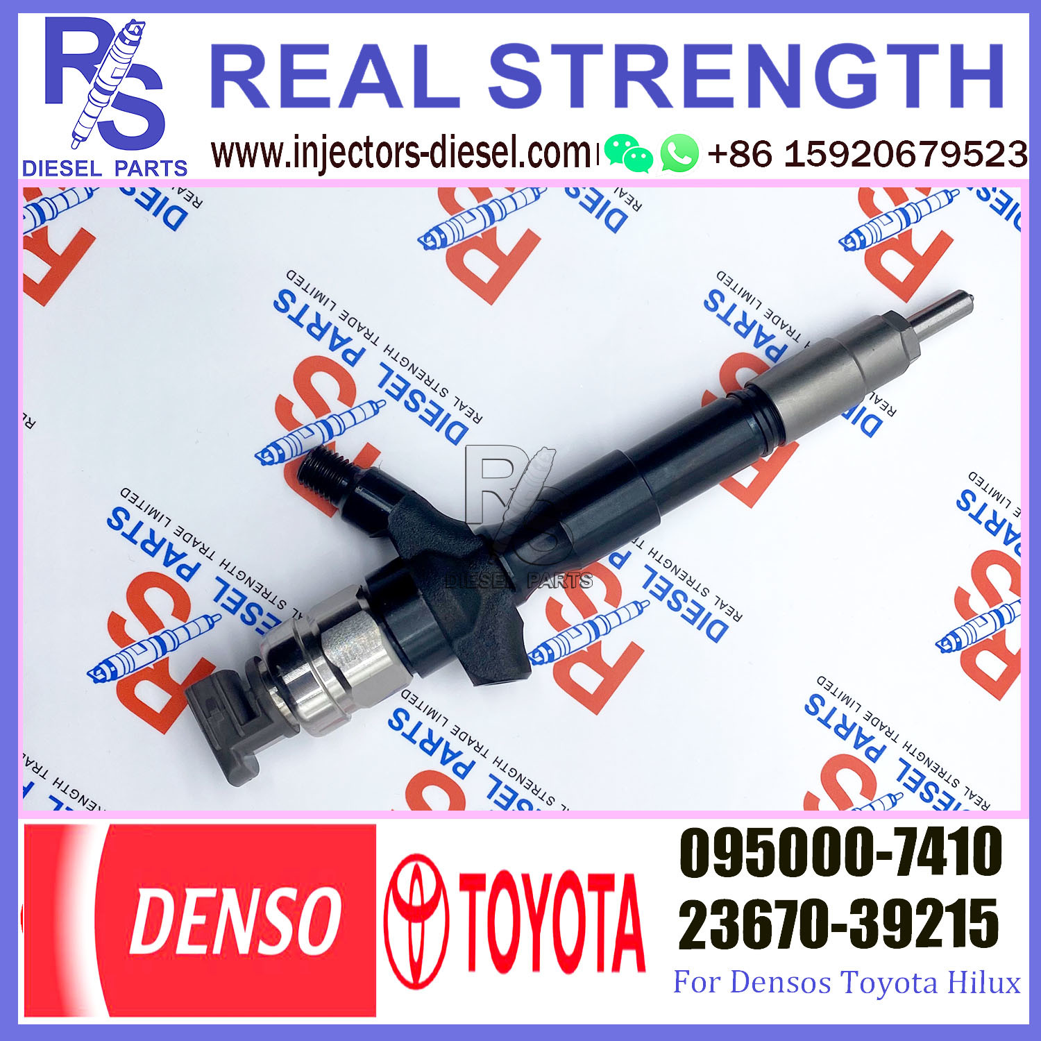1KD FTV Fuel Injector 095000-6760 095000-7780 095000-7030 23670-39215 095000-7410 For Densos Toyota Hilux