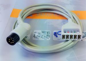 Quality 6 Leads Compatible ECG Monitor Cable , 6 Pin Ecg Cables And Leadwires wholesale