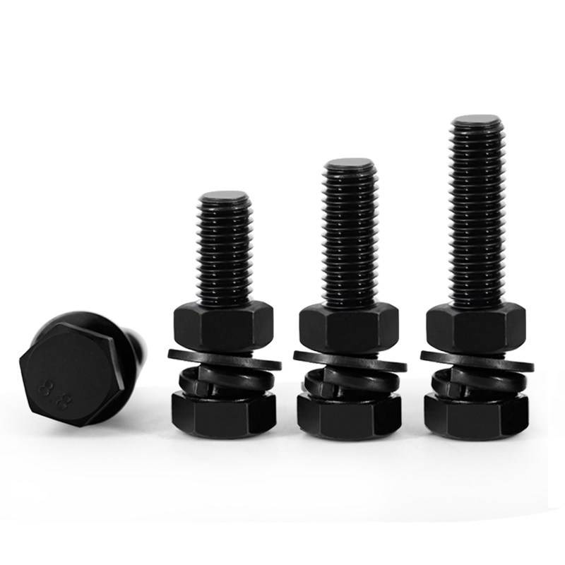 DIN933 Hex Bolt and Nut with Washer All Standard Thread Sizes Customized by Perno Steel