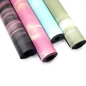 Quality Custom Logo Natural Rubber Eco-Friendly Non slip Non Toxic PU Leather Yoga Mat wholesale