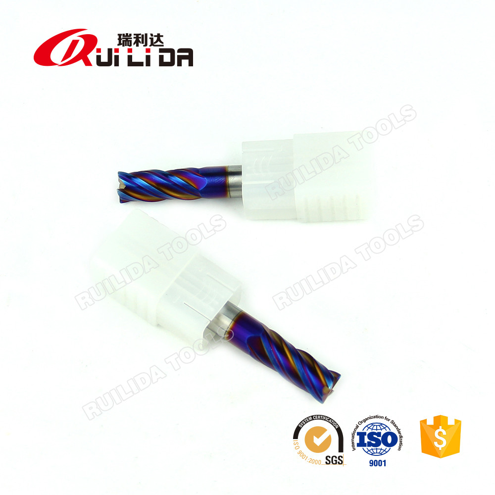 0.118" 3/32 Inch 3mm Hardened Steel End Mills With Corner Radius Cutter 1/4 Shank