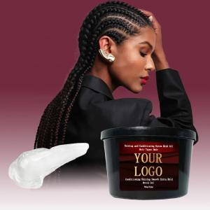 Quality black hair firm hold water based long-lasting clear color no label custom logo strong hold edge control for 4c hair wholesale