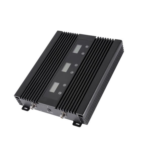 80dB Cell Phone Booster Amplifier Tri Band 900MHz 1800MHz 2100MHz