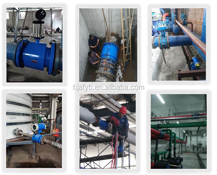 High Accuracy Sewage Electric Flowmeter with 4-20 mA Output Wastewater Flow Monitoring