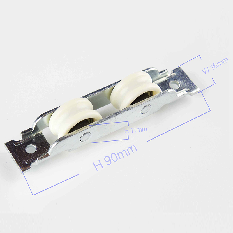MS/steel Material 16mm Width Adjustable Sliding Window Roller with 90 kg Load Capacity