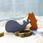Sea Ocean Animals Silicone Puzzle , Educational Montessori Baby Puzzle