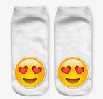 Custom logo, design new Emoji 3D Digital Printed Fashion Womans Cute Funny Ankle