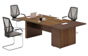 Quality Modern 2.4m melamine conference desk furniture wholesale