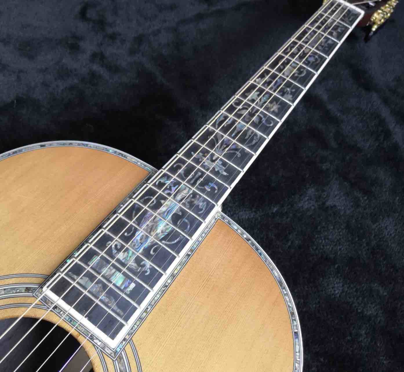 39 inch 00045 Acoustic guitar abalone with Super luxury acoustic guitar with pickup 301 FREE SHIPPING