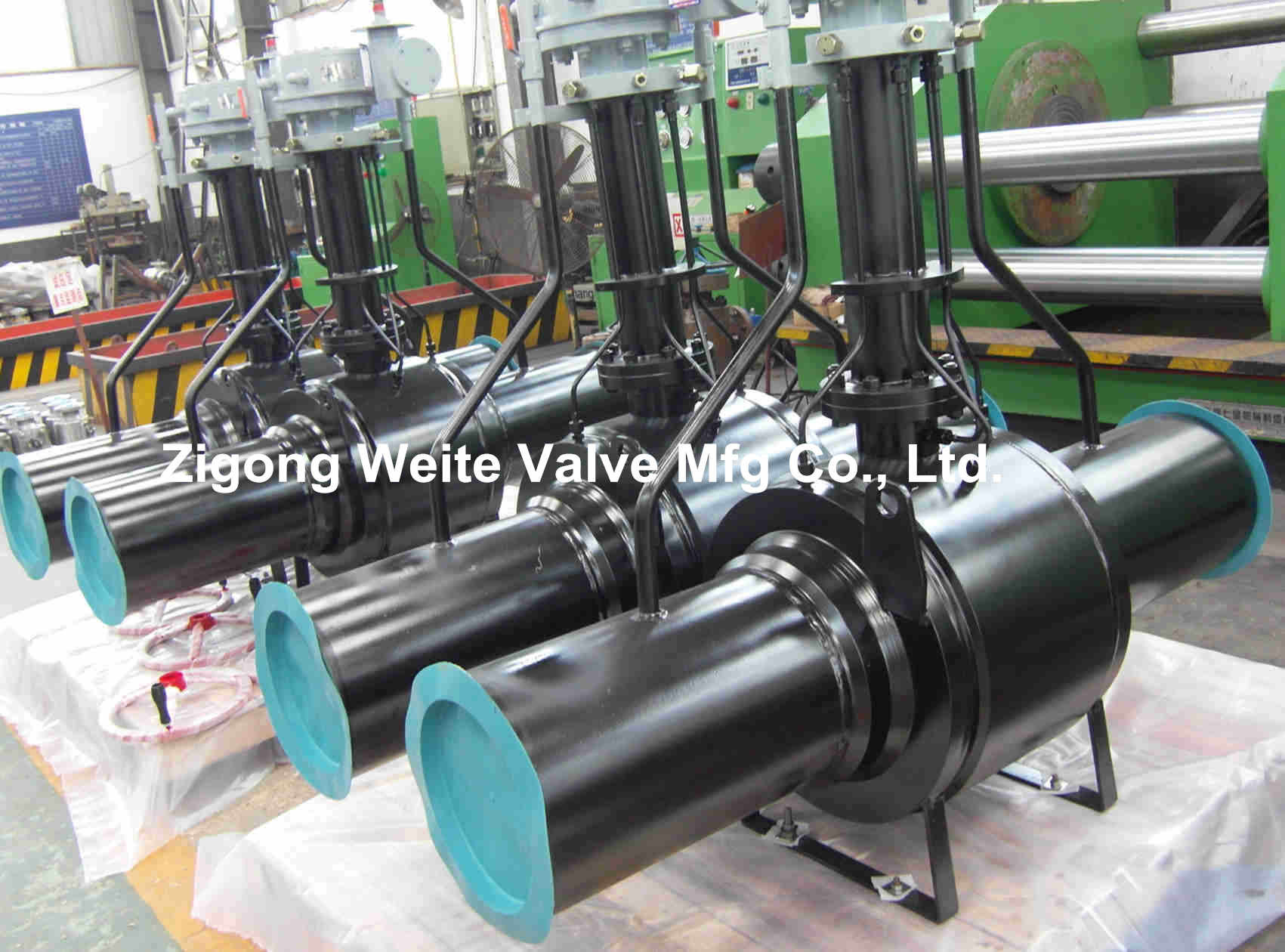 Easy Maintenance Extended Stem Electric Ball Valve Fully Welded Underground