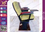 Small Folded Church Seating Chairs , Steel Frame University Lecture Hall Seating