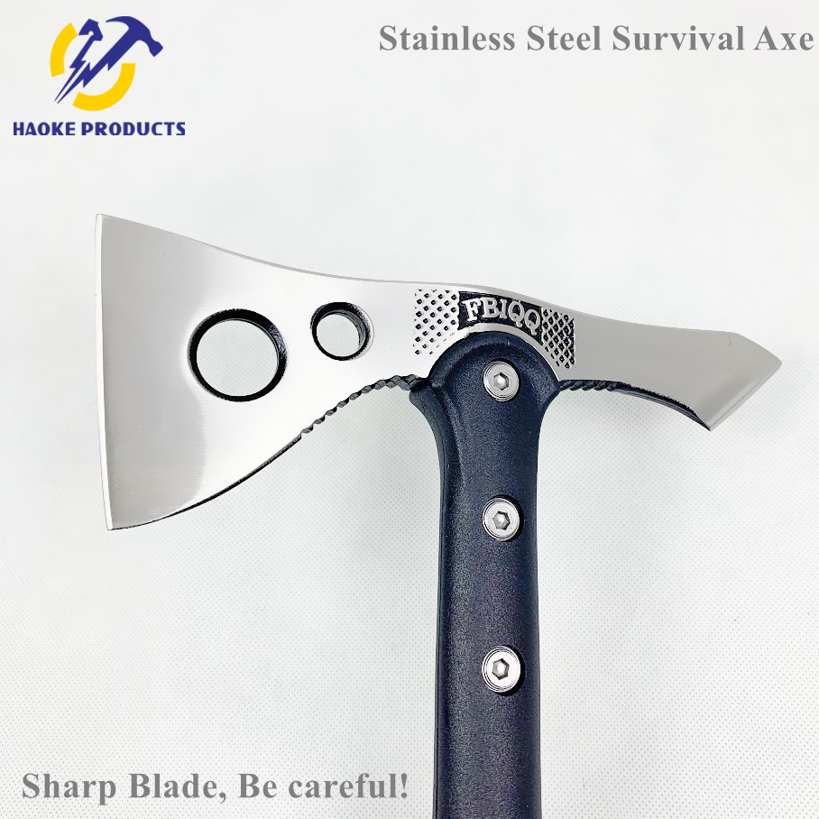 Multi-Function Light Weight Stainless Steel Survival Rescue Axe With Double Sharp Blades