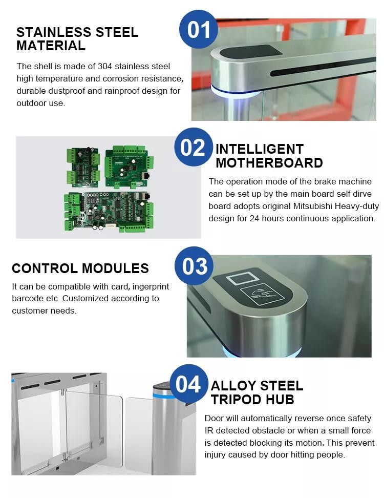 Supermarket Entrance Swing Turnstile Gate Turnstile Security Systems Swing Gates