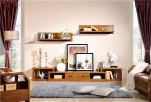 Quality modern Zingana wood living room cabinet furniture wholesale