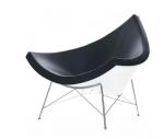 Hot sale scandinavia design fiberglass leather coconut chair reception chairs