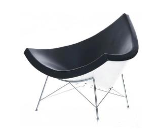 Quality Hot sale scandinavia design fiberglass leather coconut chair reception chairs wholesale
