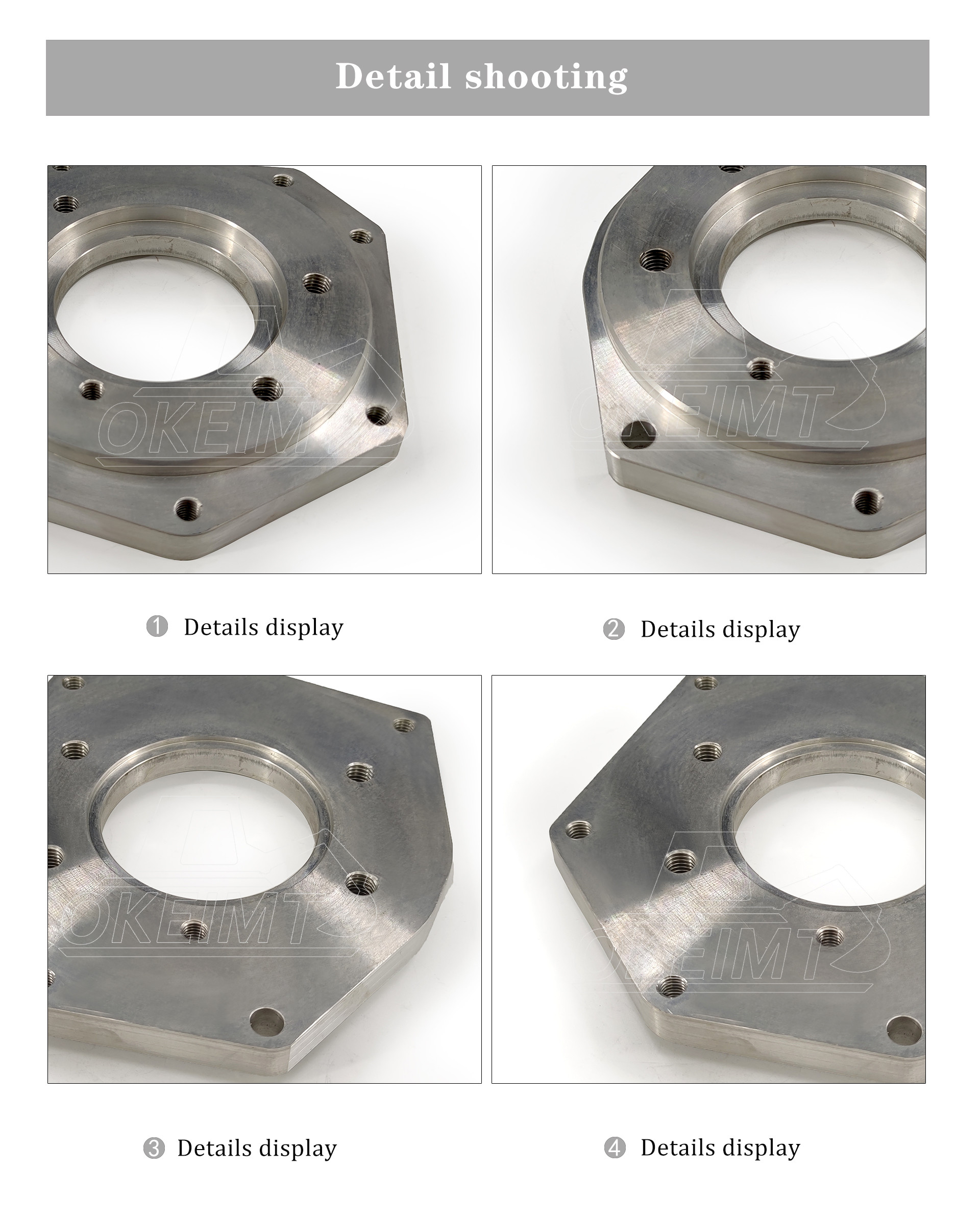 Excavator Engine Parts Diesel Pump Connection Plate Flange 4D95