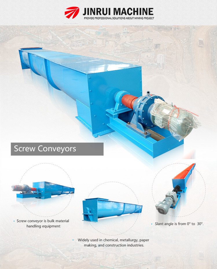 Double Outlets Horizontal Screw Loader Conveyor Easy To Use