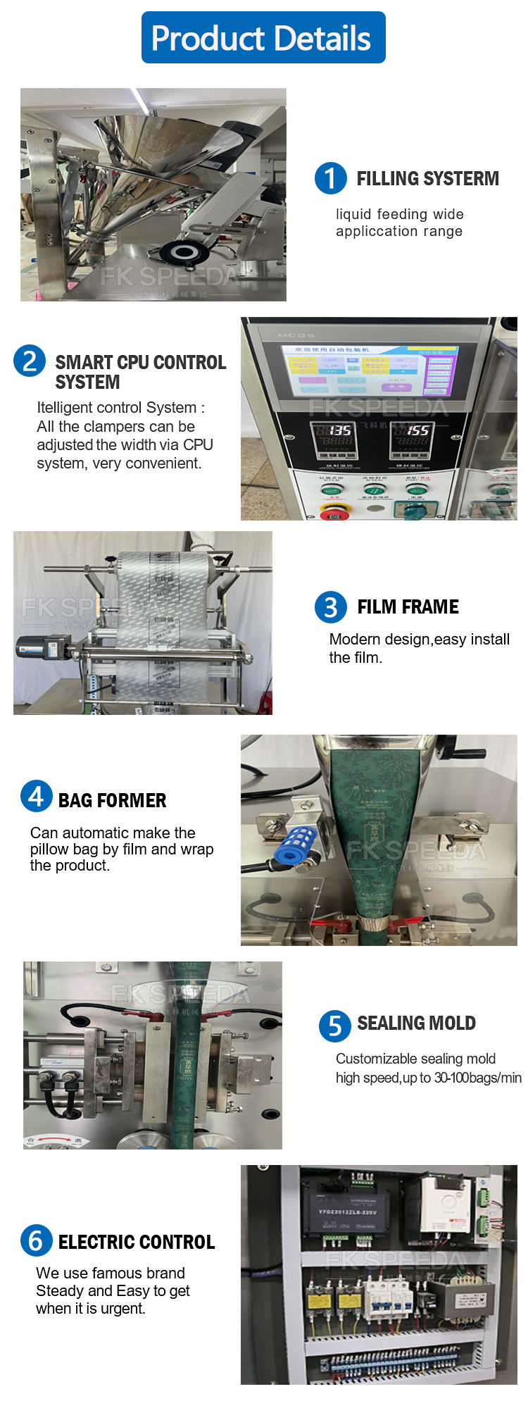 Multi-function Automatic Sachet Bag Packing Machine for Chili Sauce Honey Ketchup