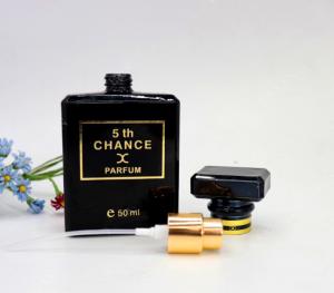 Quality bottle perfume perfume recycled glass bottles black blue red pink green cap plastic and metal wholesale