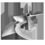 TS16949 316 Stainless Steel Shear Outboard Propellers Mirror Polish