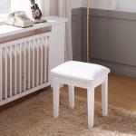 MDF Straight Solid Wood Stool Height 40cm With PU Leather