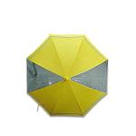 Straight Poe Pvc Transparent Clear See Through Umbrella Storm Proof Lightweight