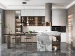 Supplier Modern Kitchen Cabinet Shaker With Islands Design Good Strength