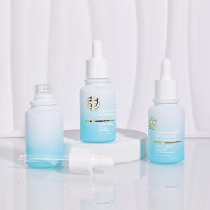Quality Custom Logo 30ml Glass Serum Bottle Matte White Dropper Bottle For Hair Oil wholesale