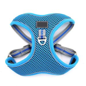 Quality Baby Blue Pet Vest Harness Reversible Personalised Dog Harness wholesale