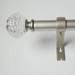 KIEI EP-005 Simple Style Curtain Rod Painted Resin Finials 60-300 MM Length Iron